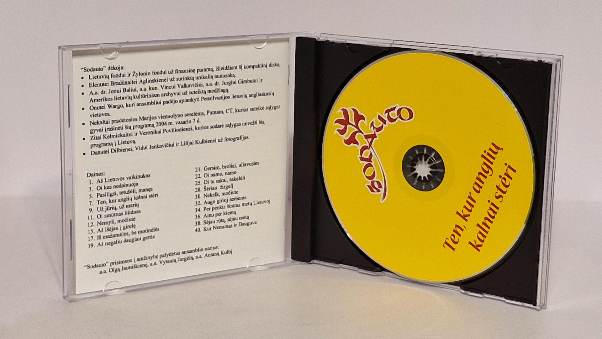 Audio CD Sodauto – Ten, kur anglių kalnai stėri