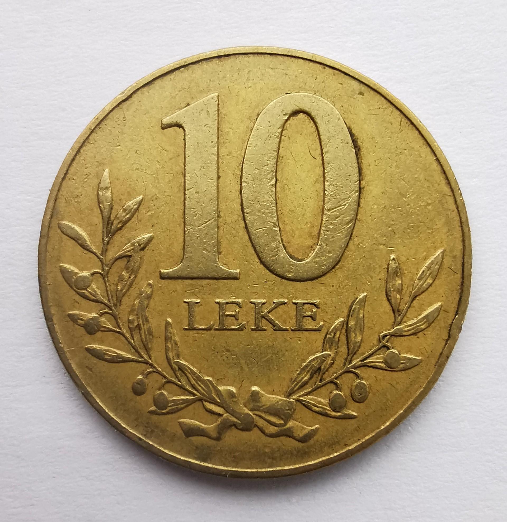 Albanija 10 leke 1996