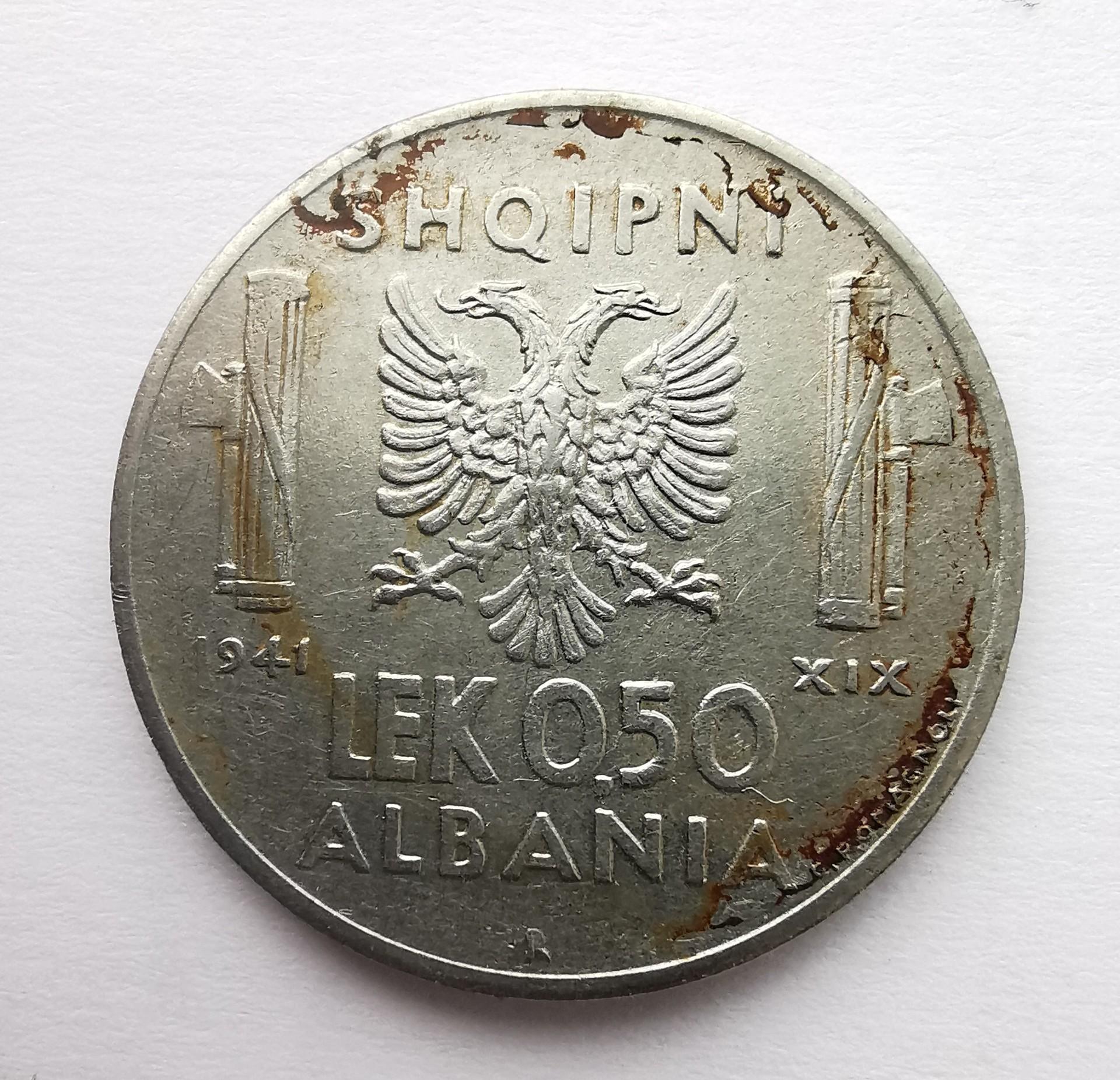 Albanija 0.5 lek 1941