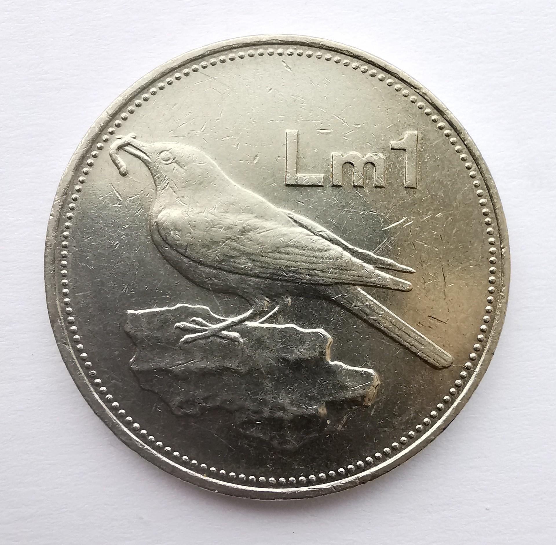 Malta 1 lira 1986