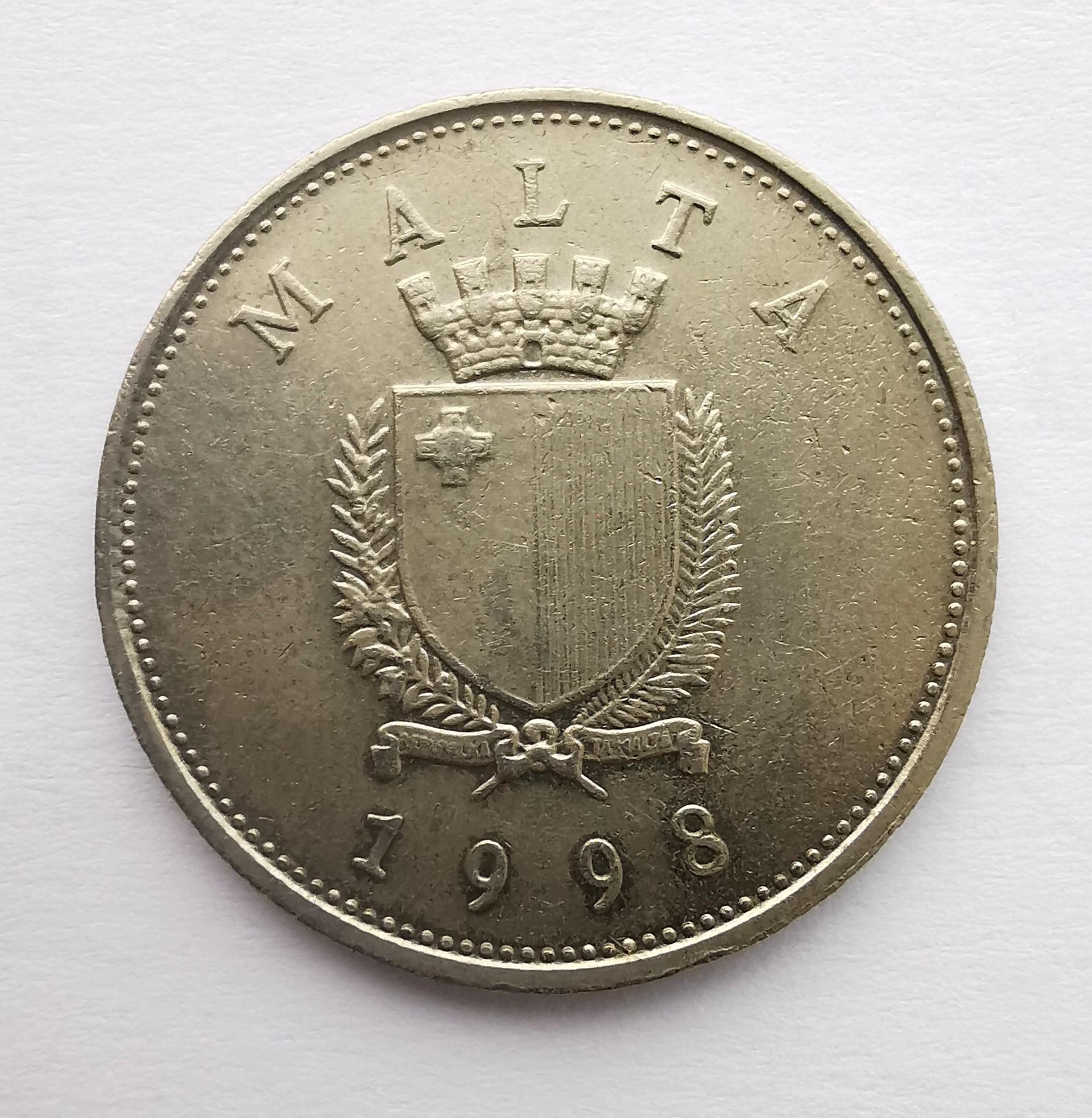 Malta 25 c 1998