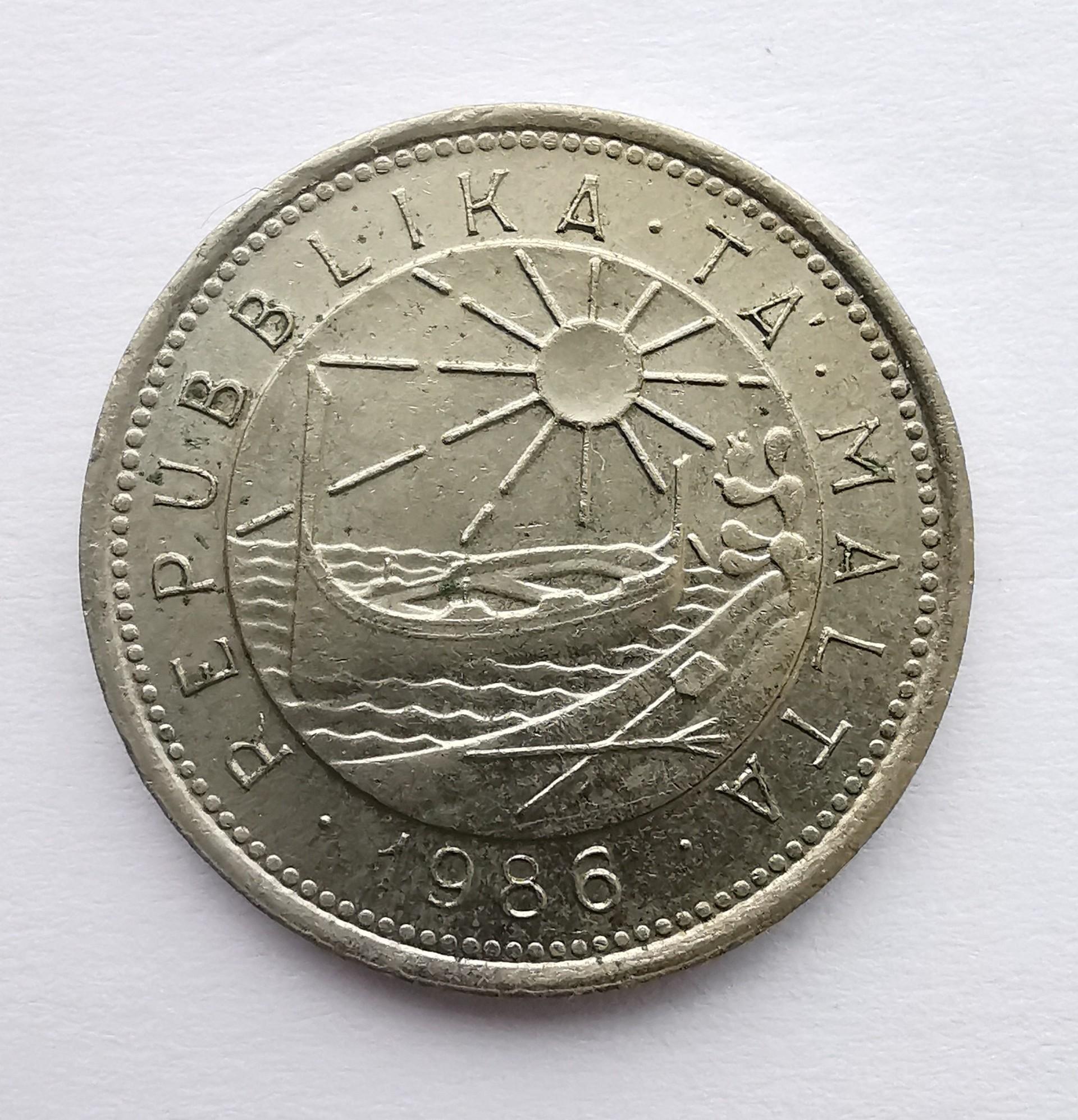 Malta 20 c 1986