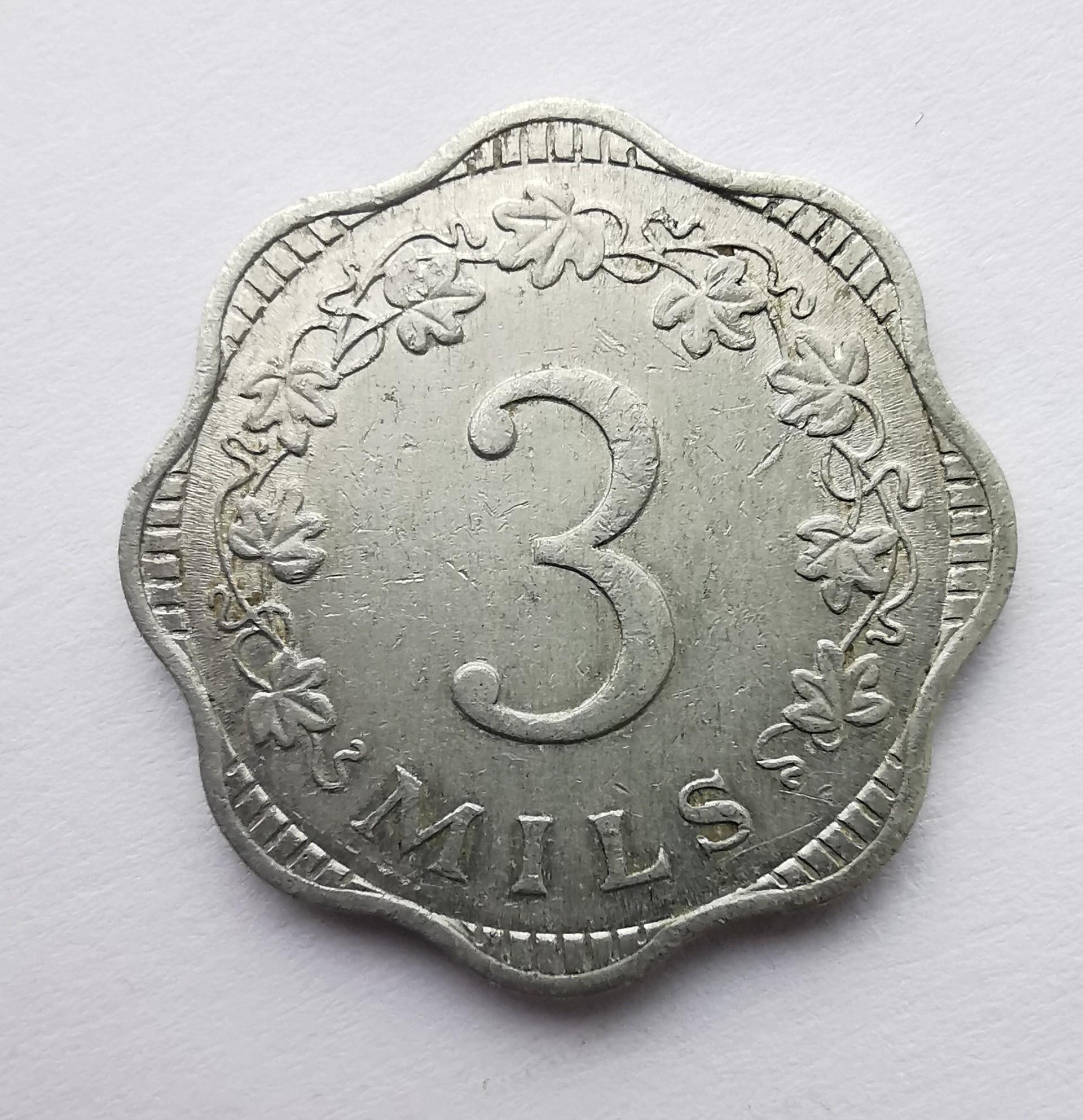Malta 3 mils 1972