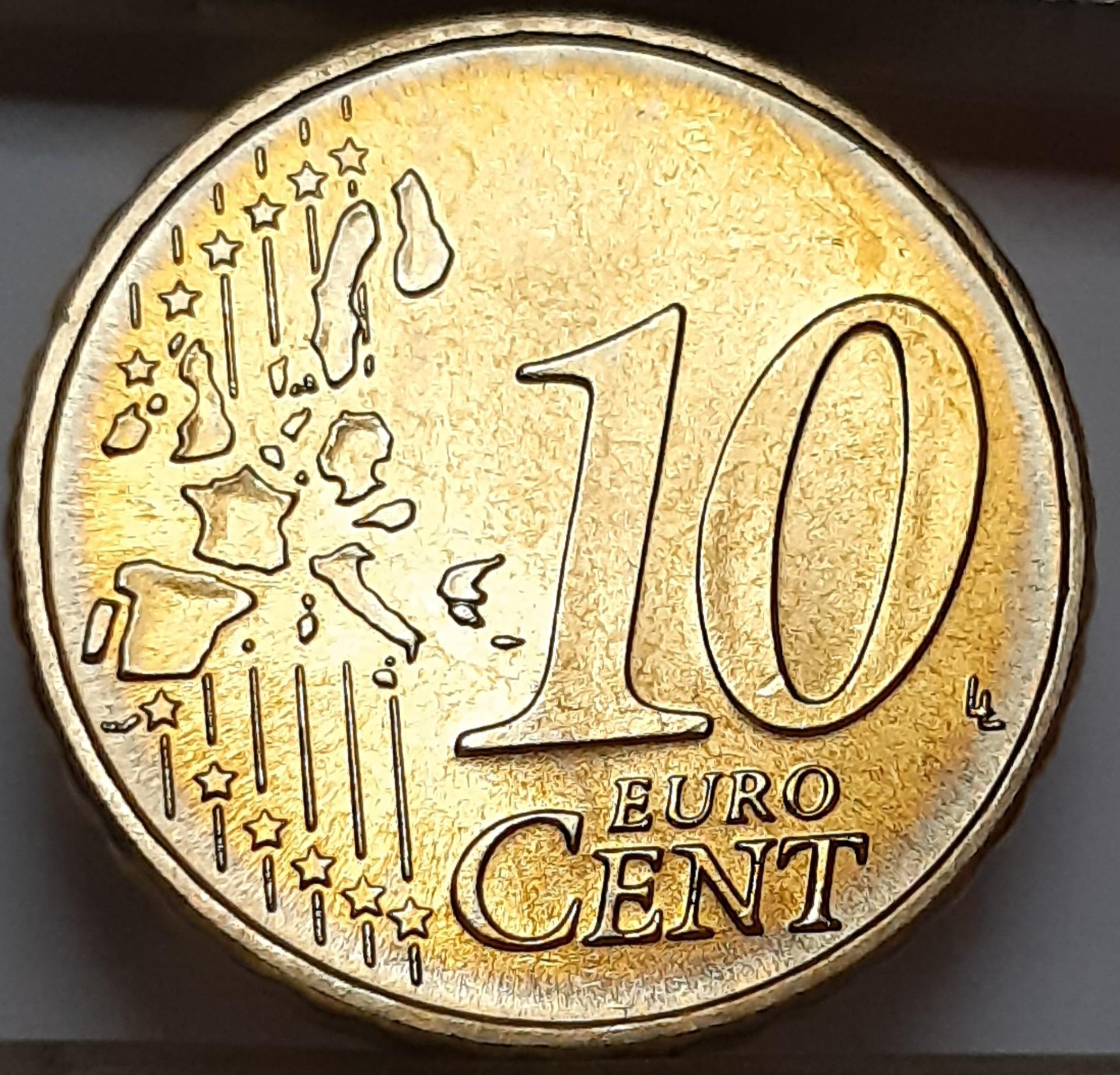 Vokietija 10 euro centų F 2002 UNC KM#210 (7978)