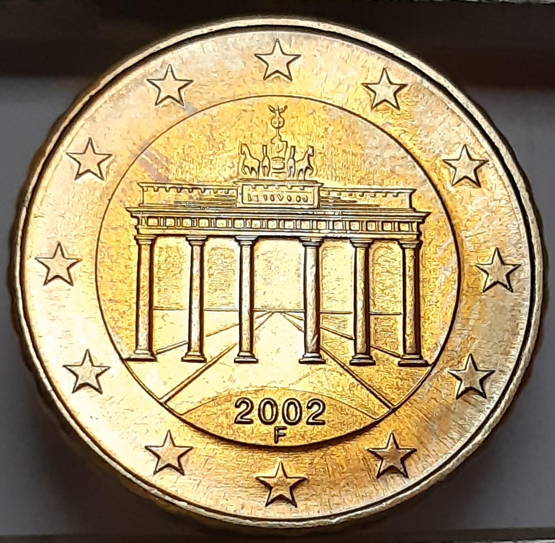 Vokietija 10 euro centų F 2002 UNC KM#210 (7978)
