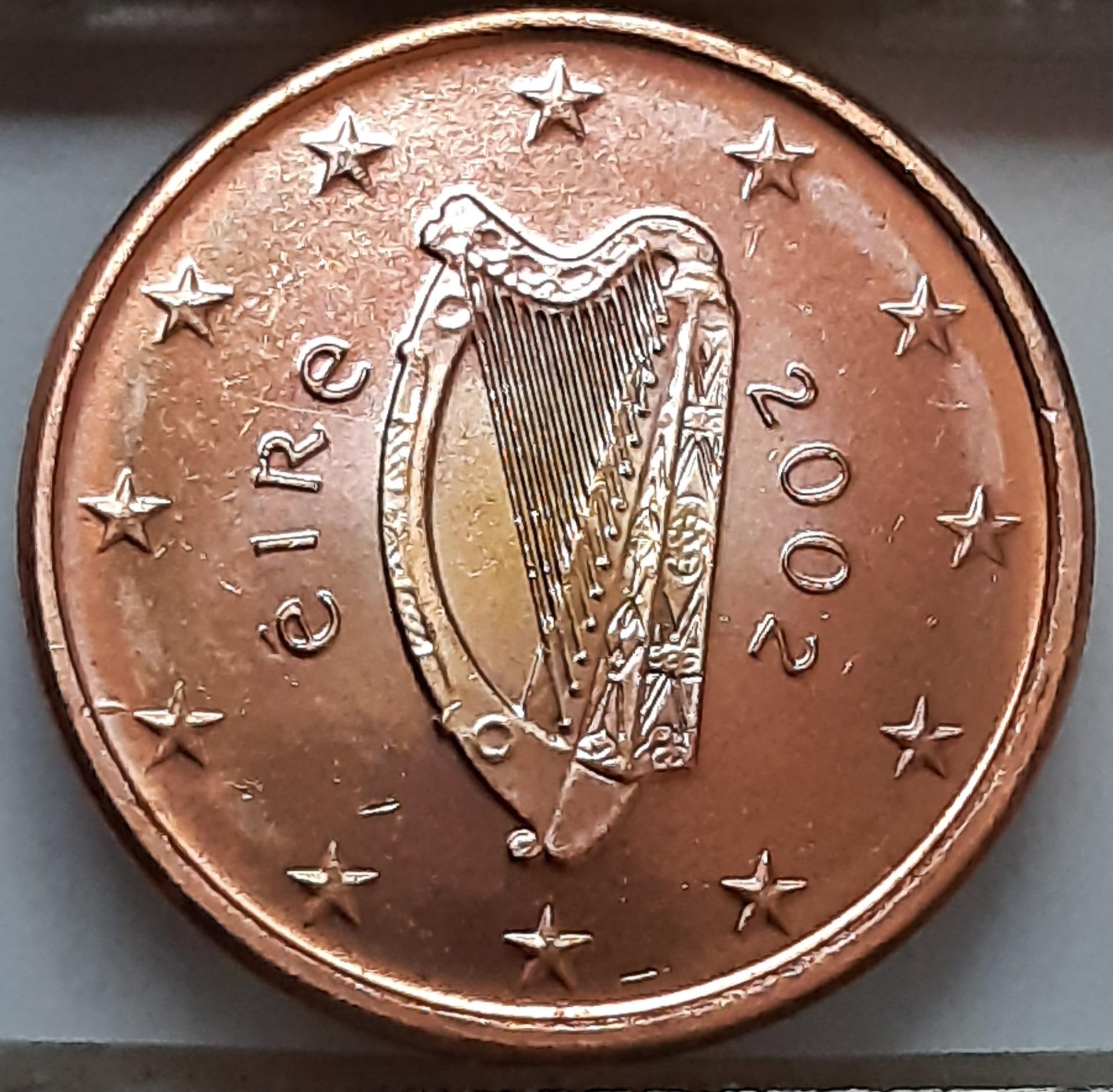 Airija 1 euro centas 2002 UNC KM#32 (7995)