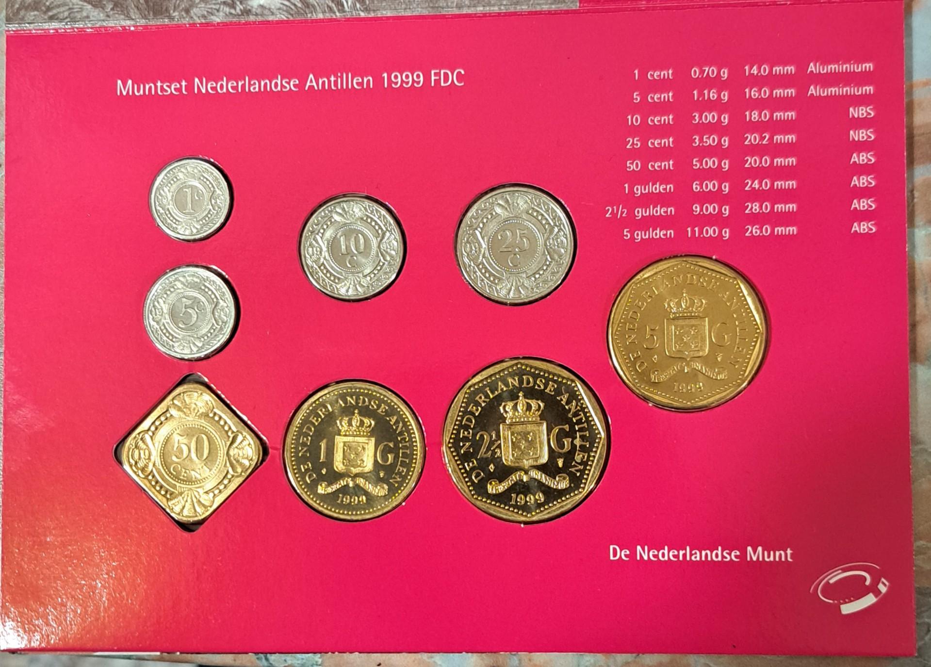 Nyderlandų Antilai 1999 BU rinkinys (8039)