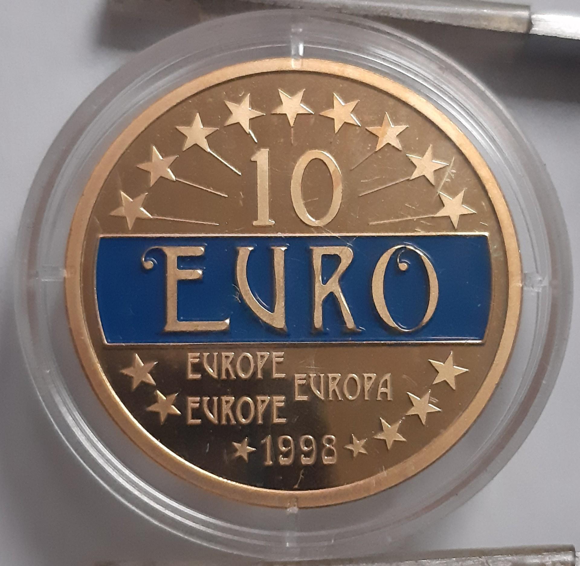 Eurozone 10 eurų spalvotas medalis N#188345 (8066)