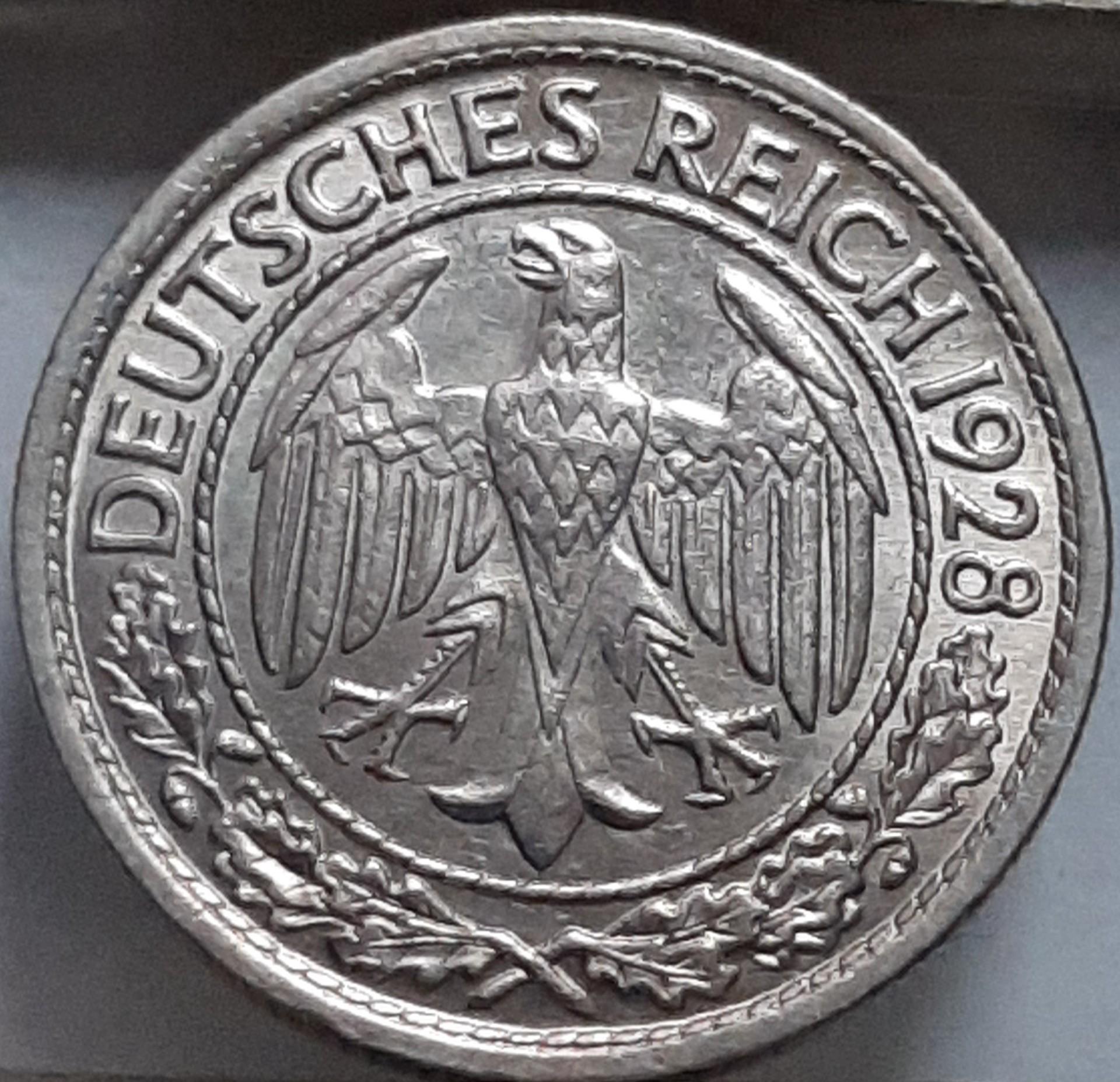 Vokietija 50 reichspfenigų G 1928 KM#49 (8111)