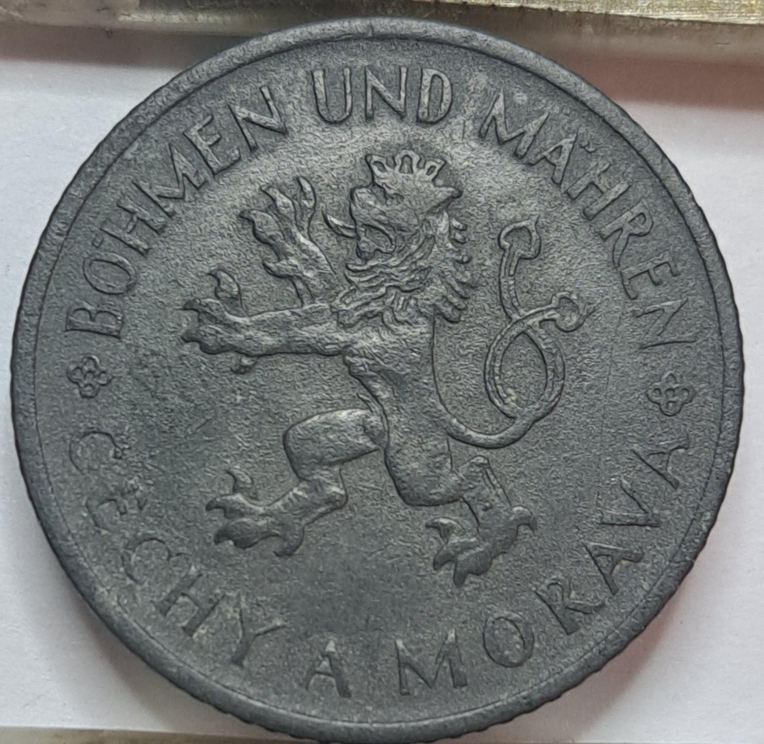 Bohemija ir Moravija 1 krona 1942 KM#4 (8121)