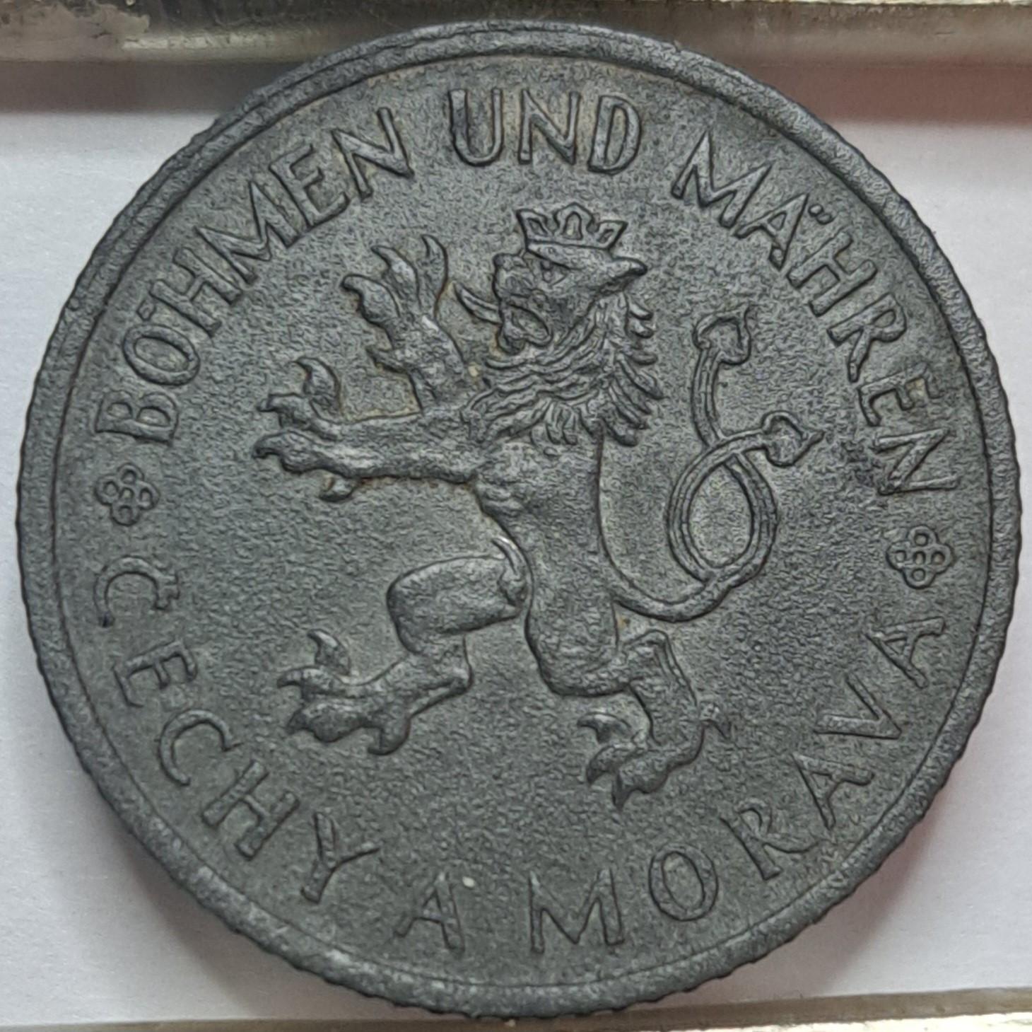 Bohemija ir Moravija 1 krona 1941 KM#4 (8122)