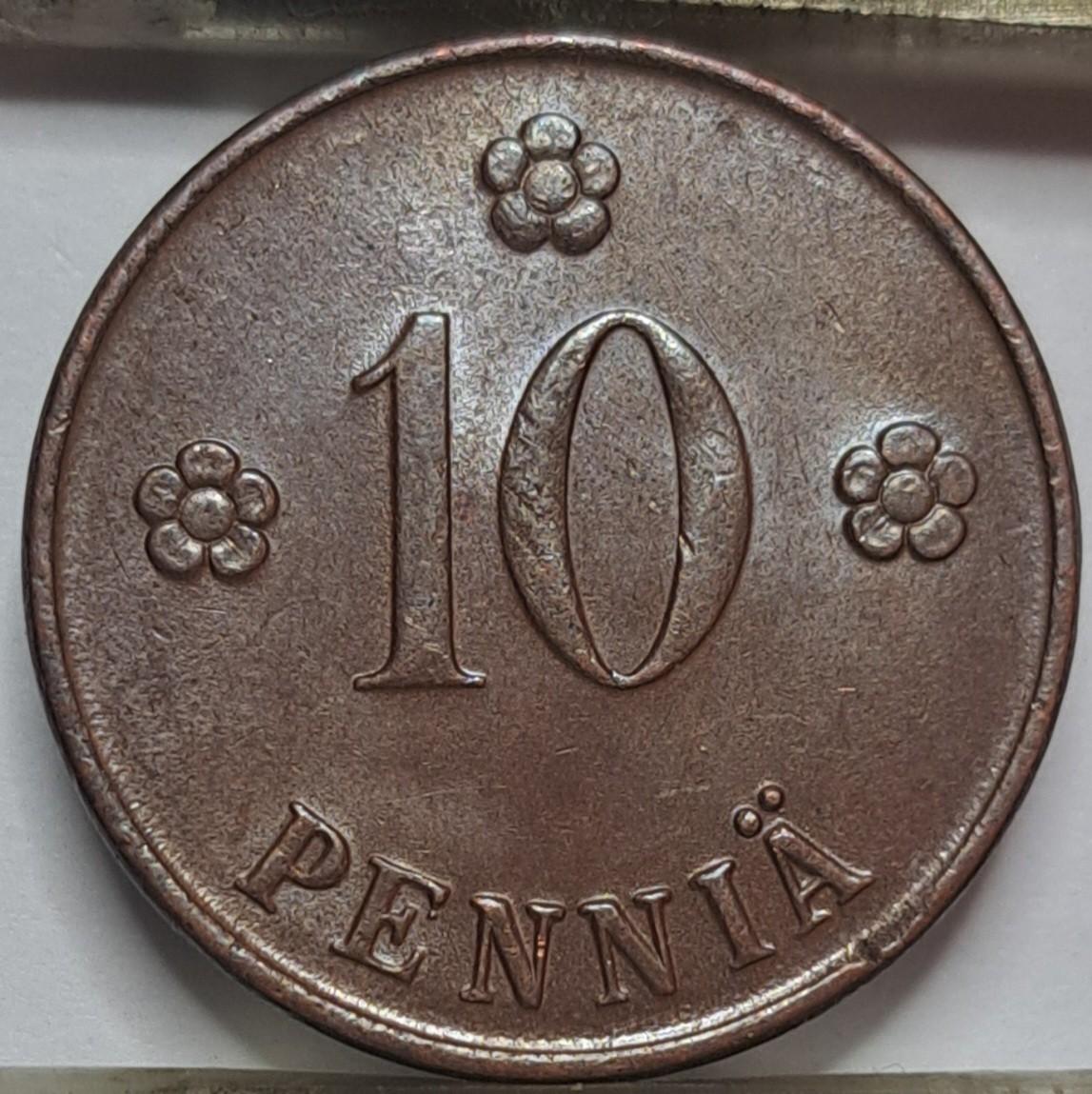 Suomija 10 pensų 1922 KM#24 (8123)