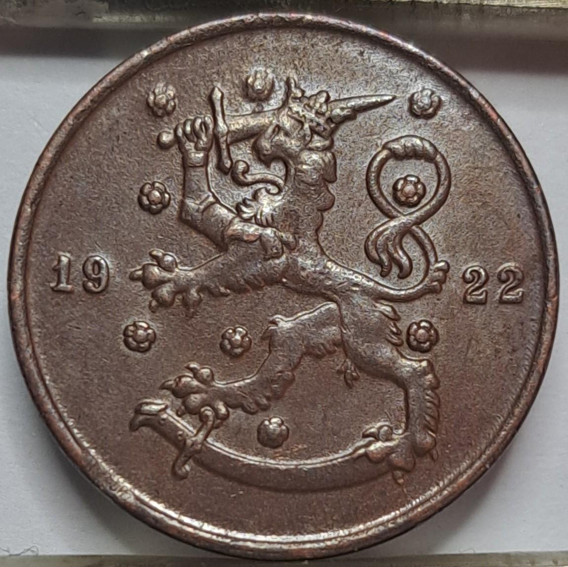Suomija 10 pensų 1922 KM#24 (8123)