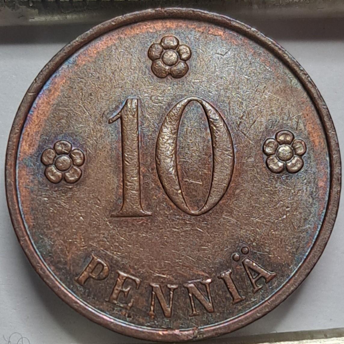 Suomija 10 pensų 1934 KM#24 (8124)