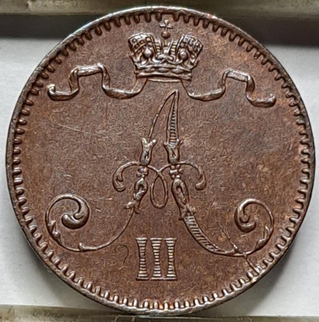 Suomija 1 pensas 1892 KM#10 (8154)