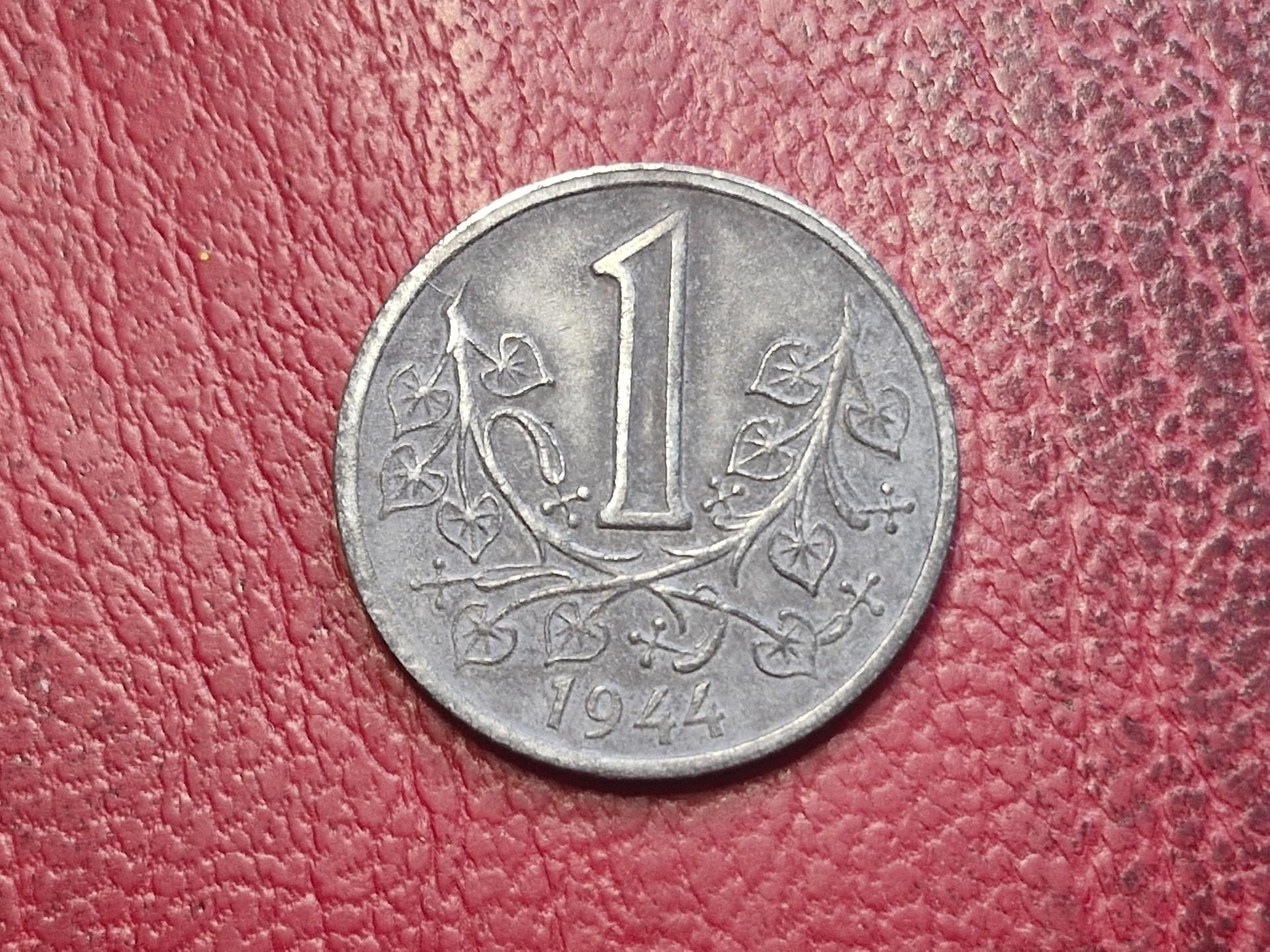 Bohemija ir Moravija 1 krona, 1944 KM# 4