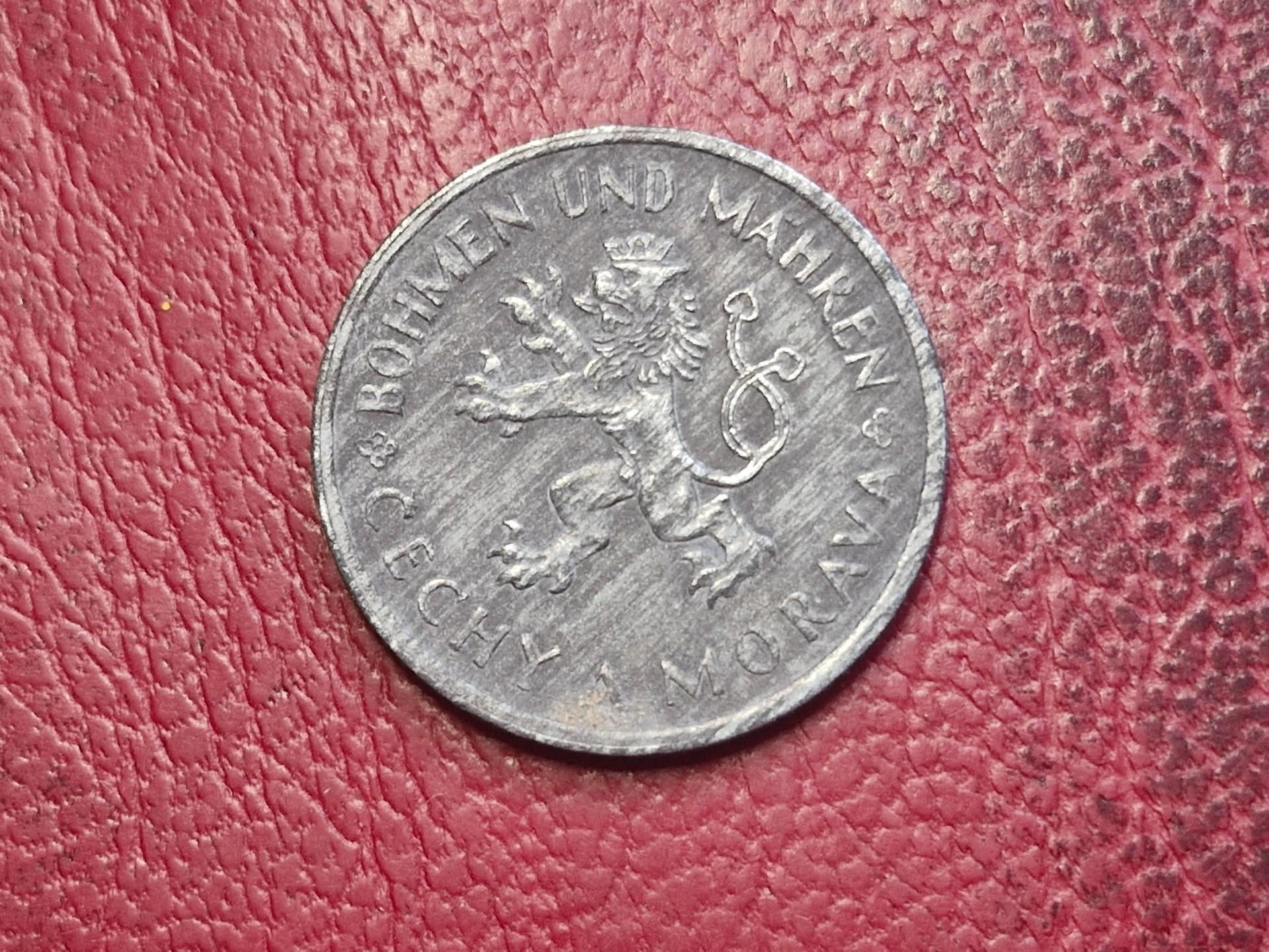 Bohemija ir Moravija 1 krona, 1944 KM# 4