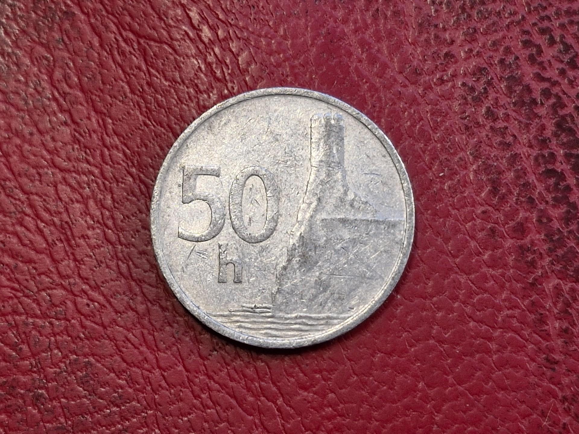 Slovakija 50 helerių, 1993 KM# 15