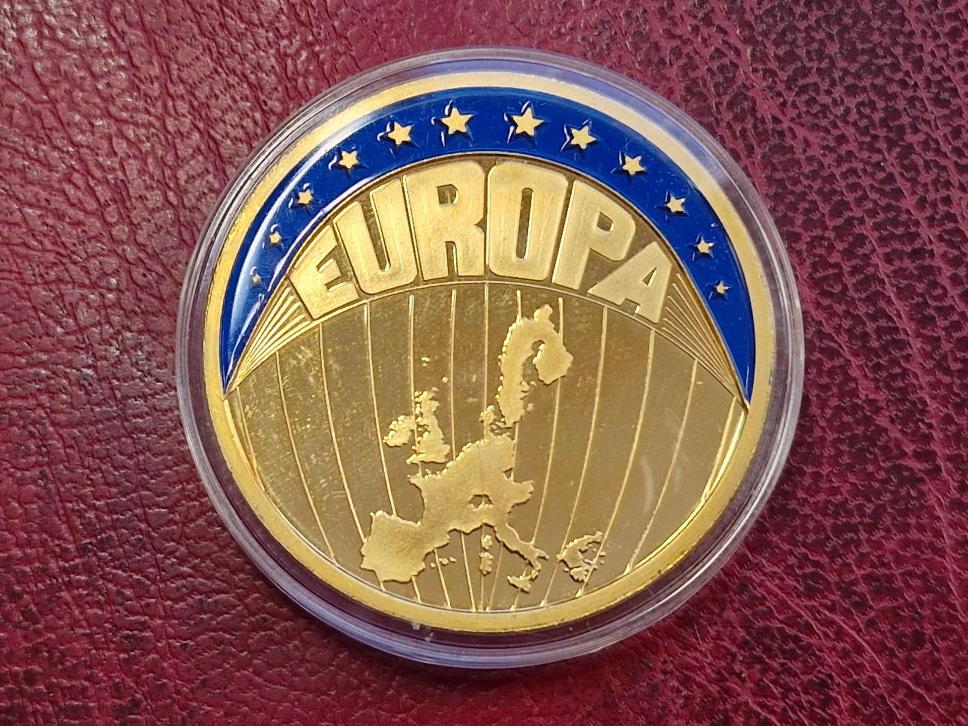 Medalis moneta ECU Europa 1998 su sertifikatu