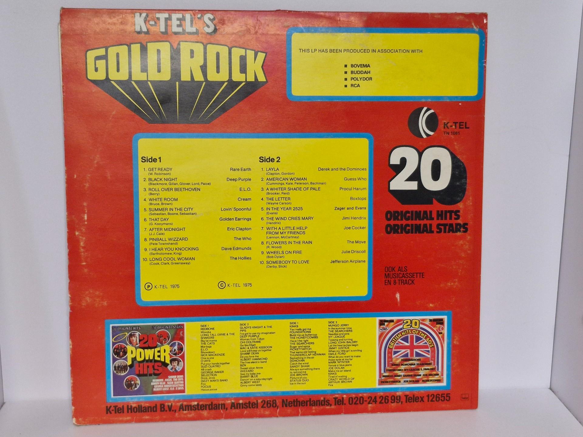 Lp ploktštelė Various – K-tels Gold Rock