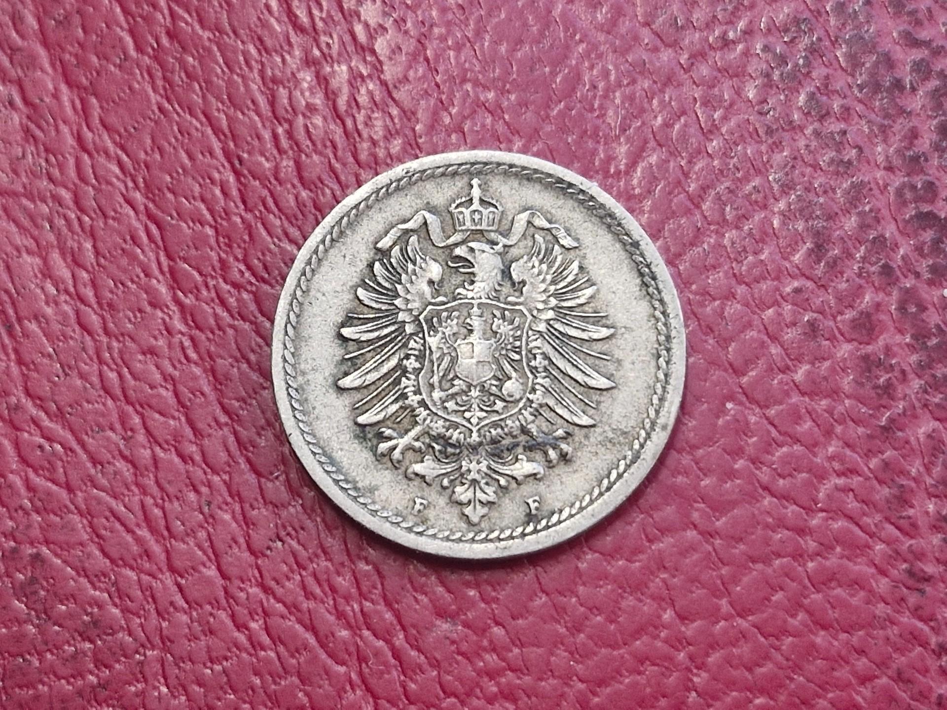 Vokietija 5 pfenigai, 1874F KM# 3