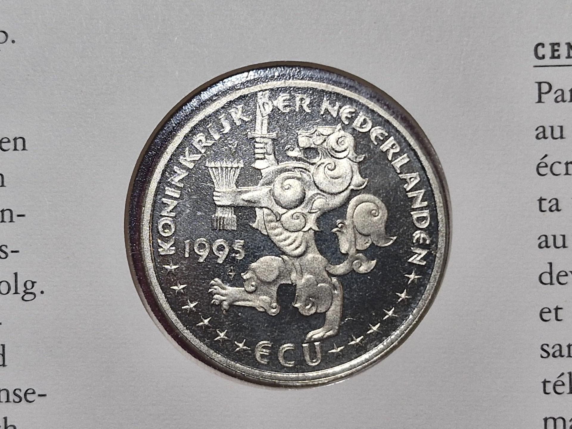 Nyderlandai 1 ekiu, 1995 X# 204 Numizmatiniam voke