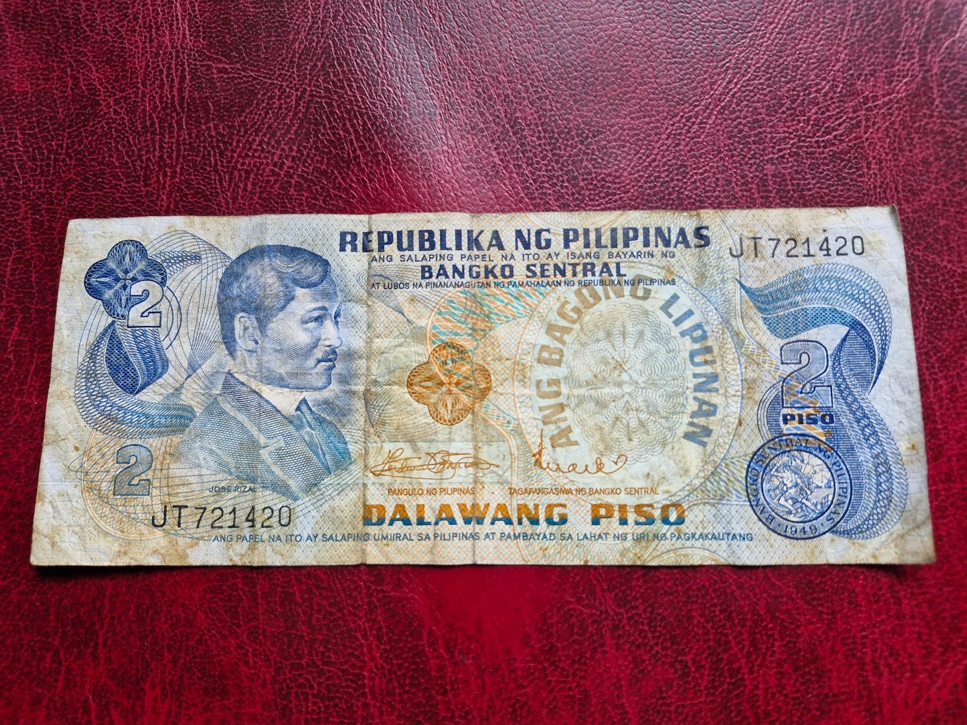 2 Piso 1970 Filipinai P-152a.2