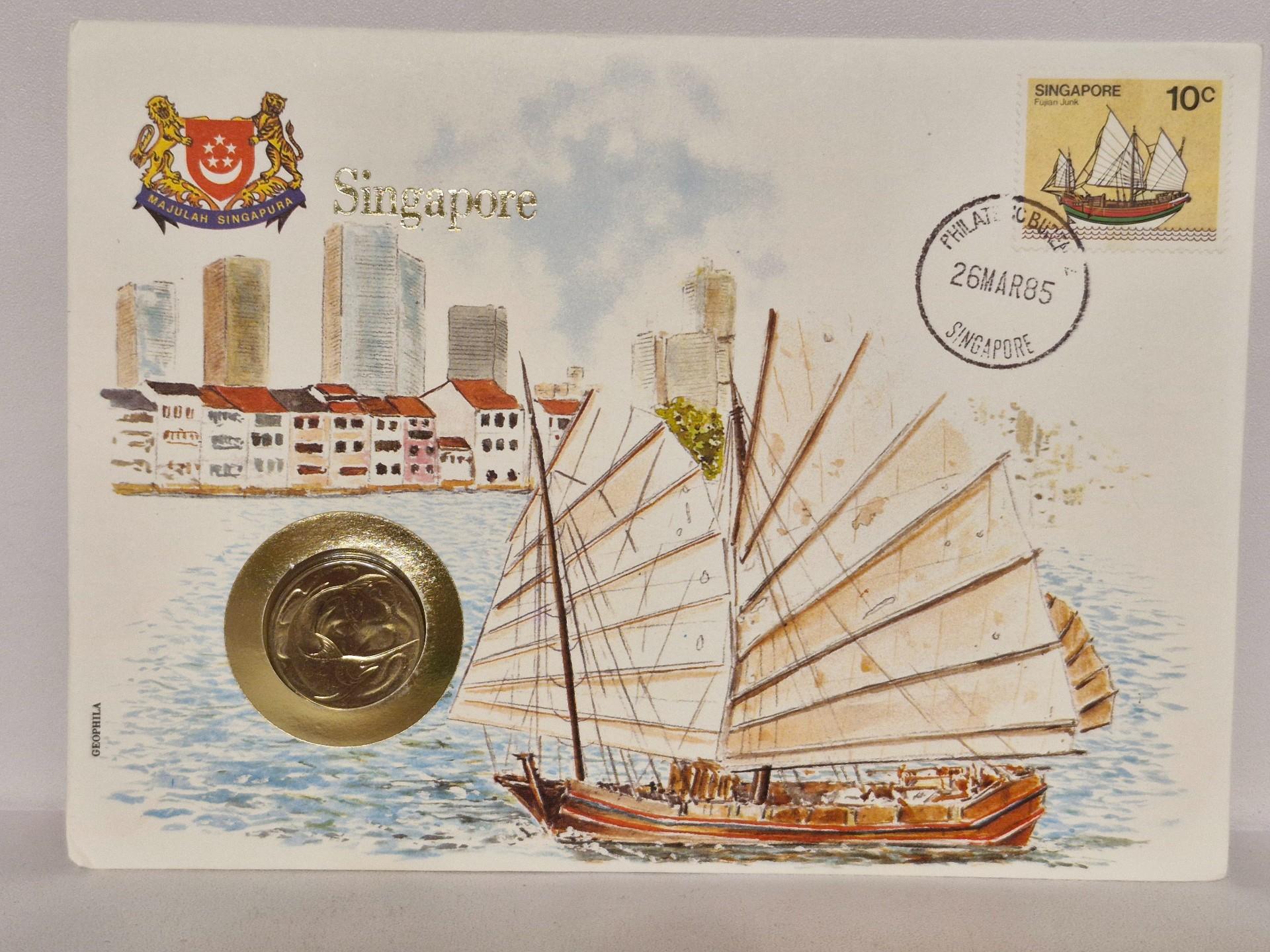 Singapūras 20 centų, 1984 KM# 4 Numizmatiniam voke