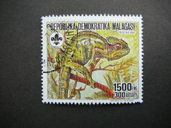 Madagaskaras 1988 Chameleonas Skautai antsp. #1