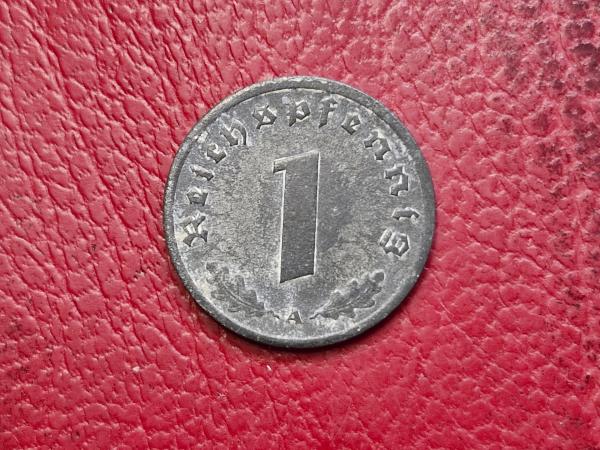Trečiasis Reichas 1 reichspfenigas, 1945A KM# 97