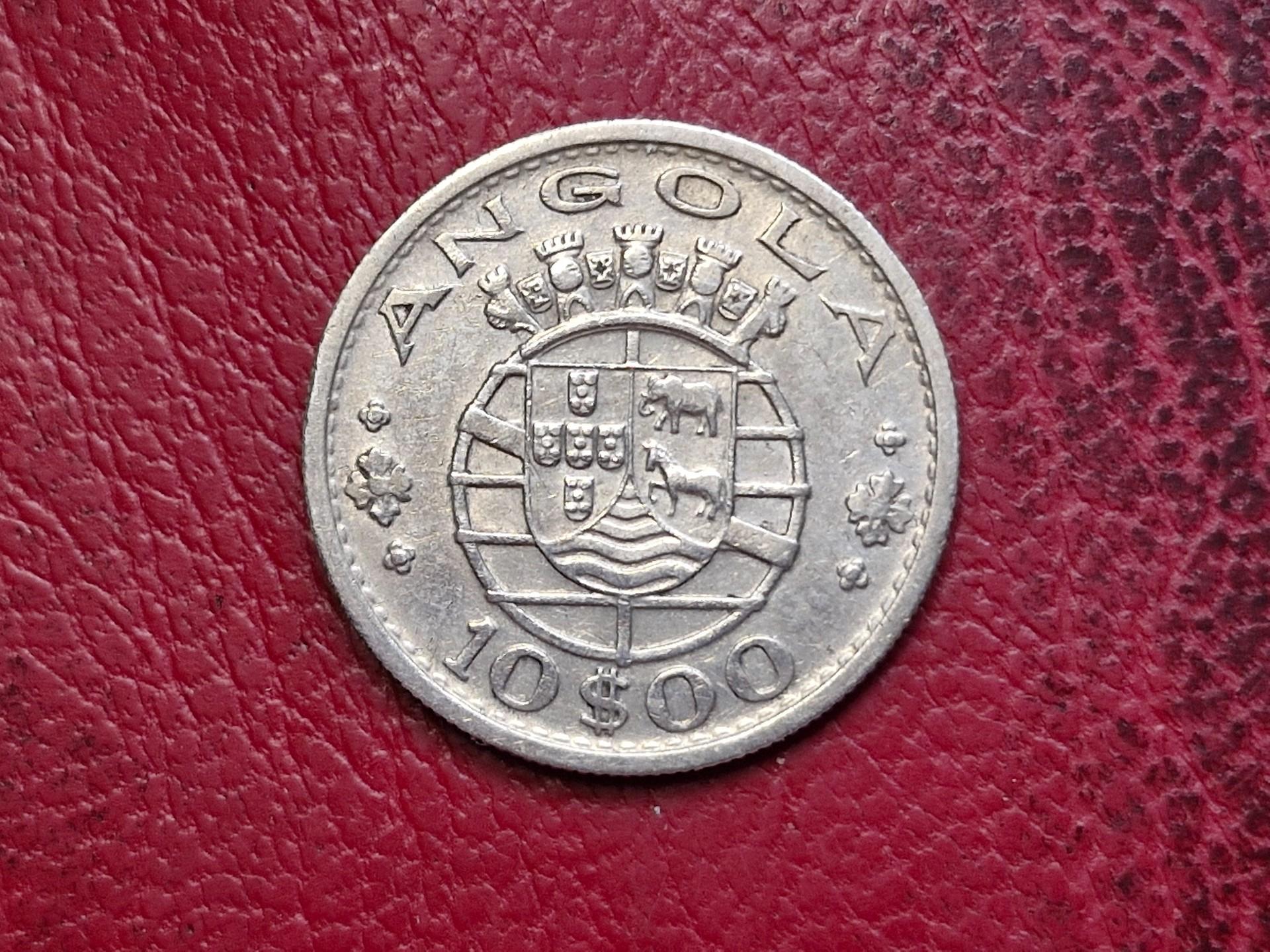 Angola 10 eskudų, 1952 KM# 73 AG 0.720