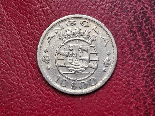 Angola 10 eskudų, 1952 KM# 73 AG 0.720