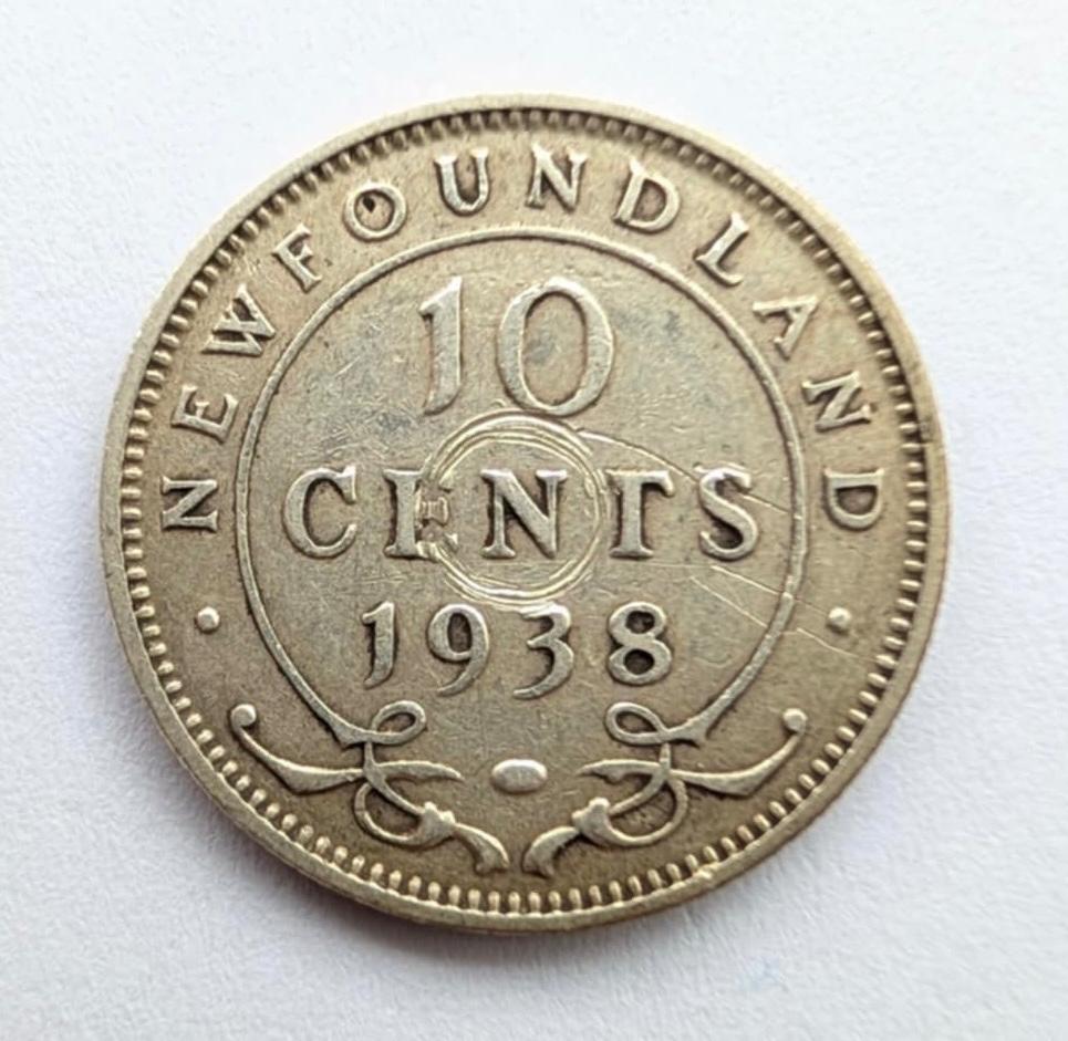 Niufaundlandas 10 ct 1938