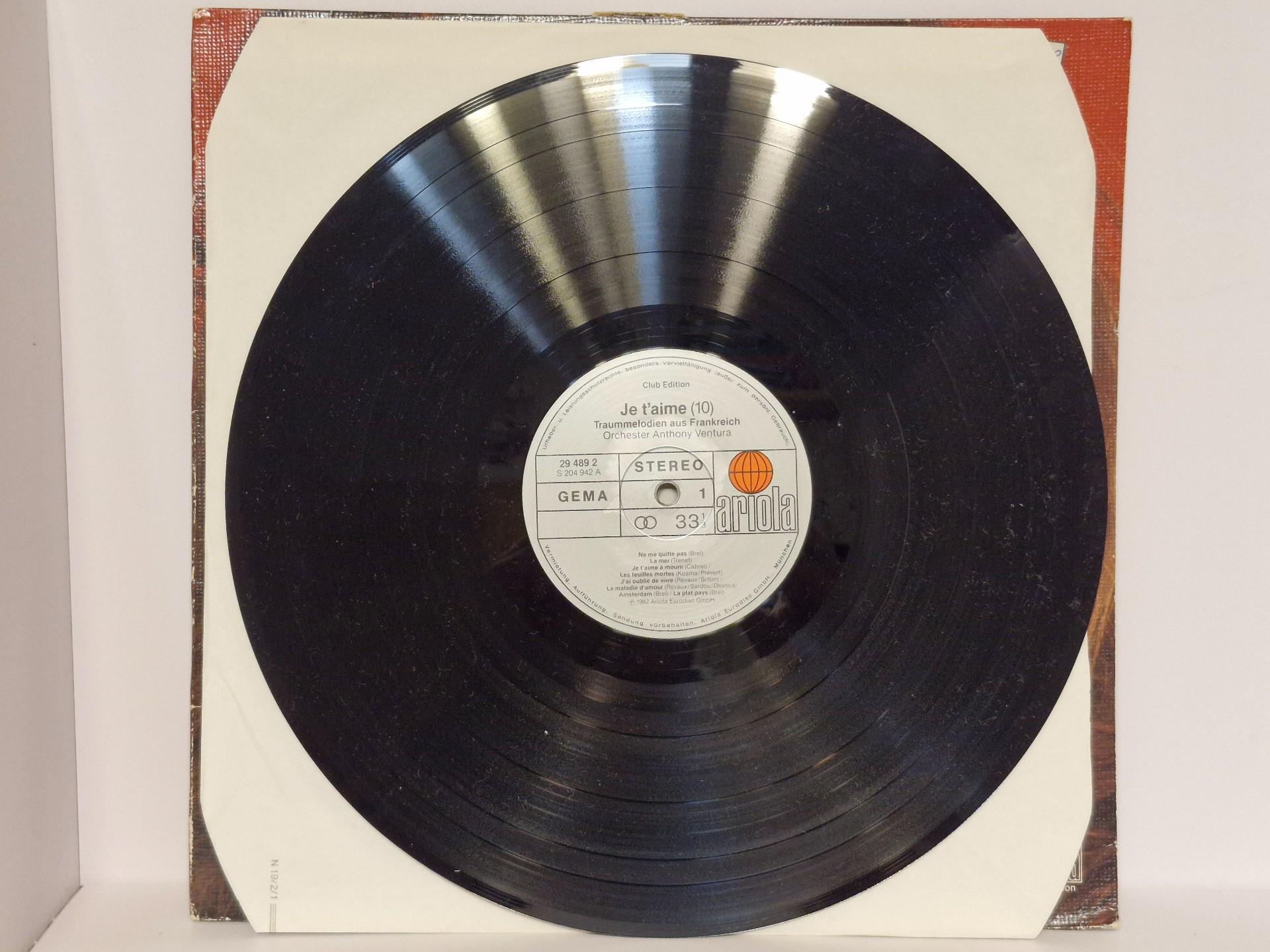 Lp Orchester Anthony Ventura – Je T'aime 10