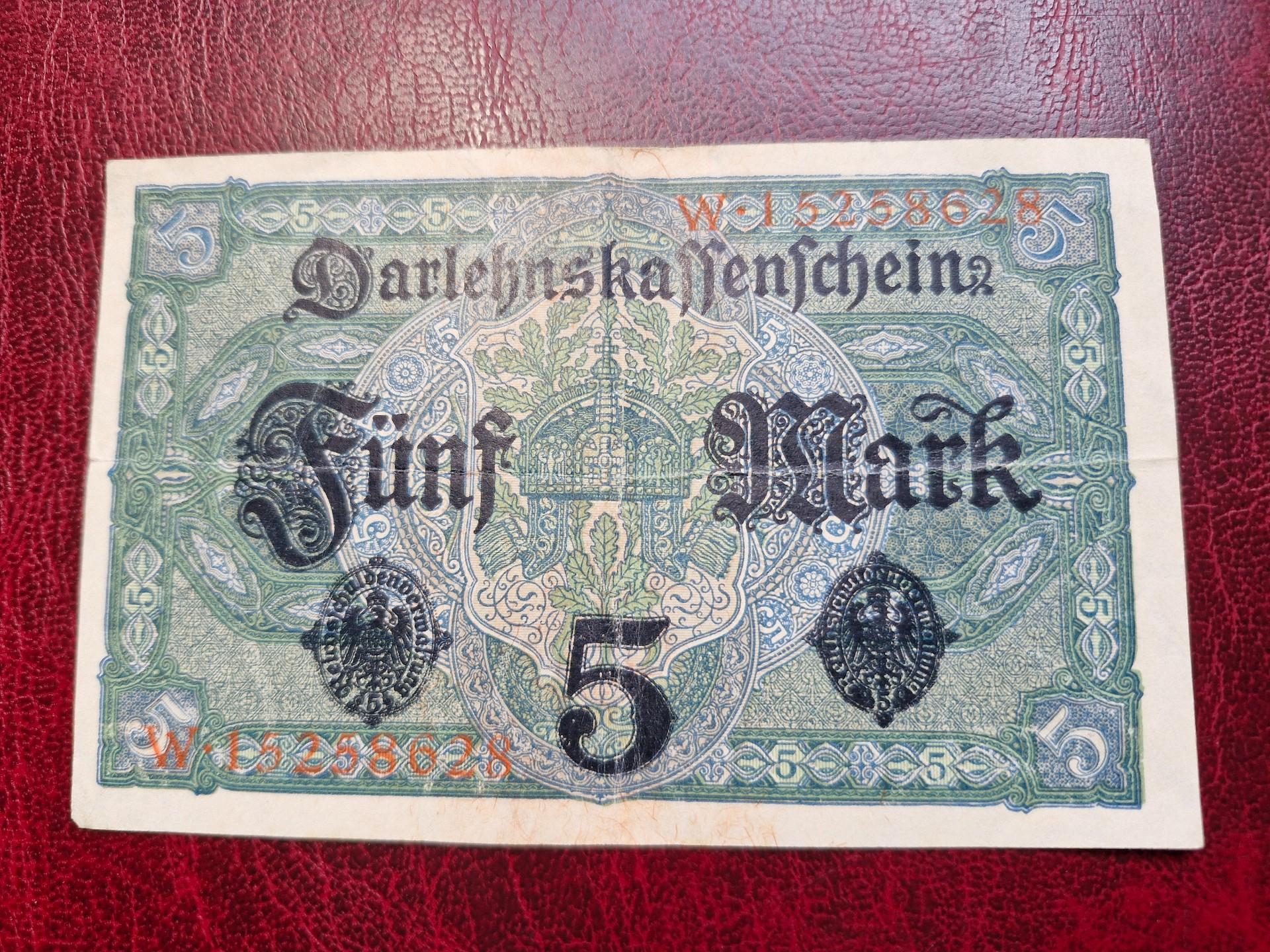 5 Mark 1917.08.01 Vokietija P-56b.1