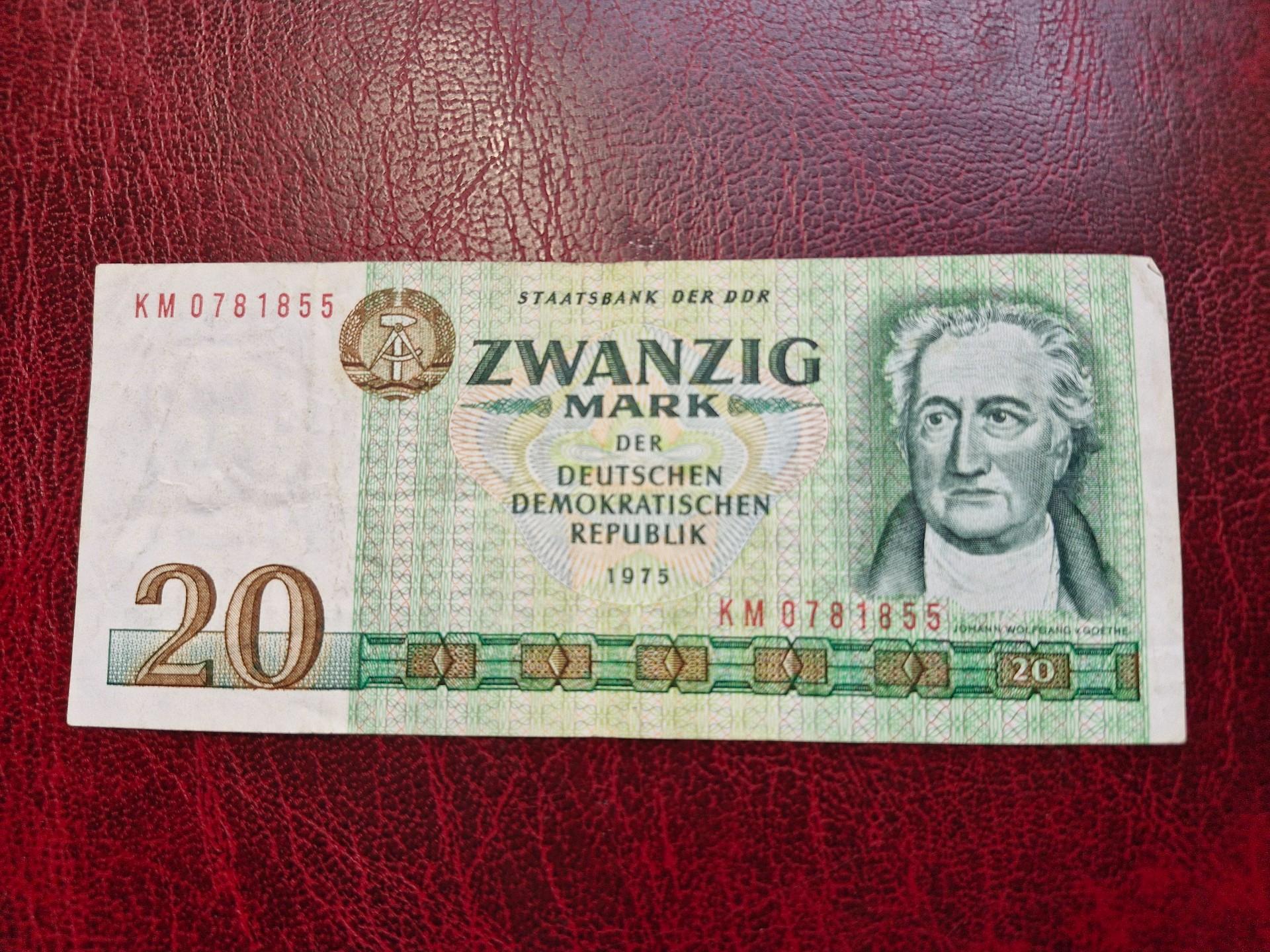 20 Mark der DDR 1975 Vokietija P-29b
