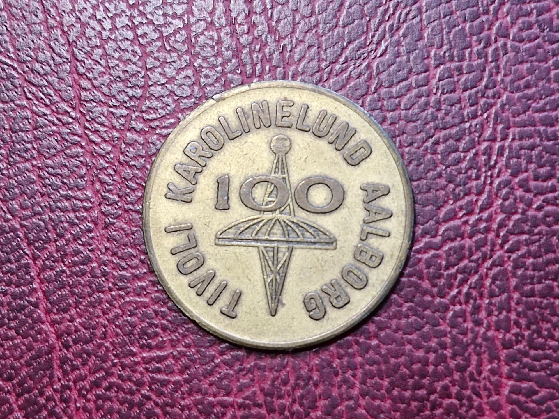 Žetonas - 100 Tivoli Karolinelund Danija