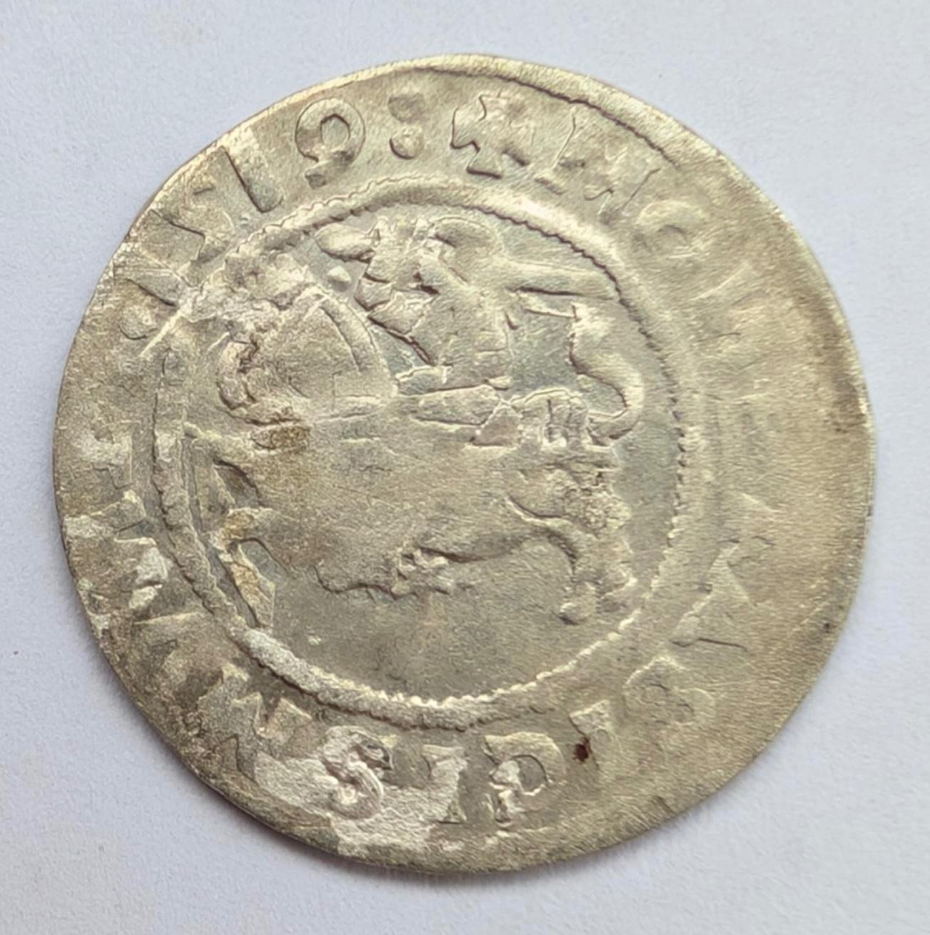 Retas Žygimanto Senojo 1519 pusgrašis su LITANIE