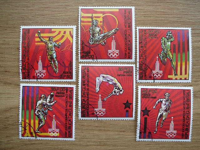 Bissau Gv. 1980 Olimpines antsp. #