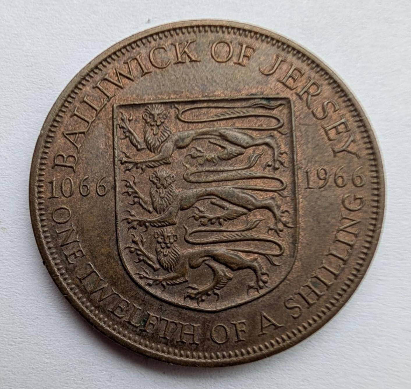 Džersis 1/12 šilingo 1966