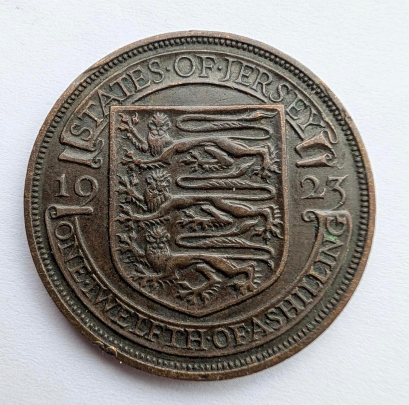 Džersis 1/12 šilingo 1923