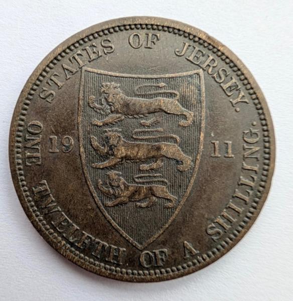 Džersis 1/12 šilingo 1911