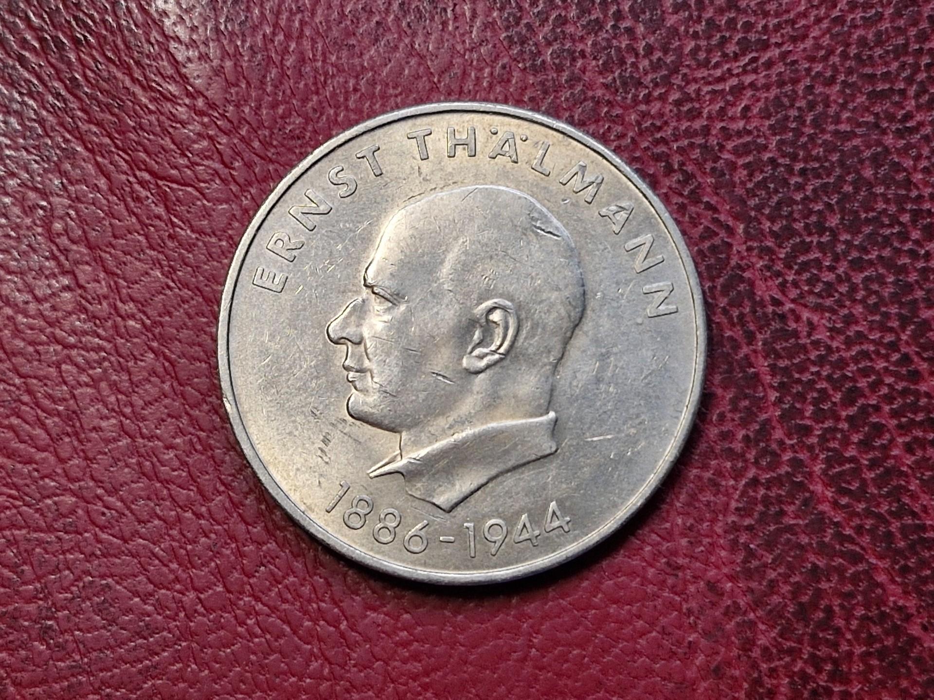 Vokietija - VDR 20 markių, 1971 KM# 34 Tėlmano 85