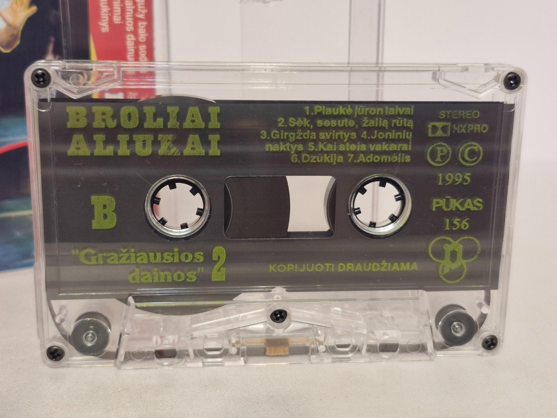 Audio kasetė Broliai Aliukai–gražiausios Dainos 2