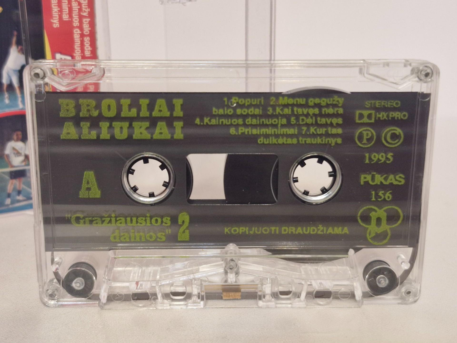 Audio kasetė Broliai Aliukai–gražiausios Dainos 2