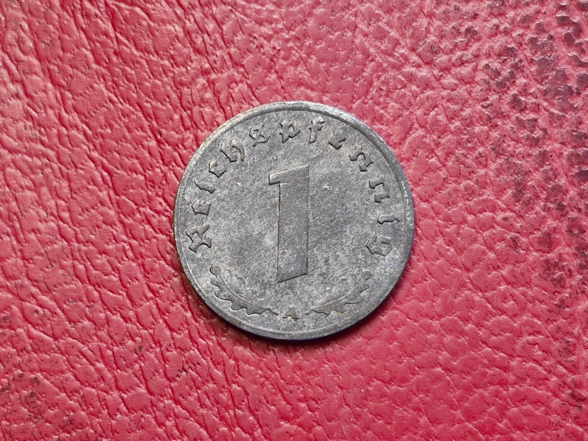 Trečiasis Reichas 1 reichspfenigas, 1945A KM# 97