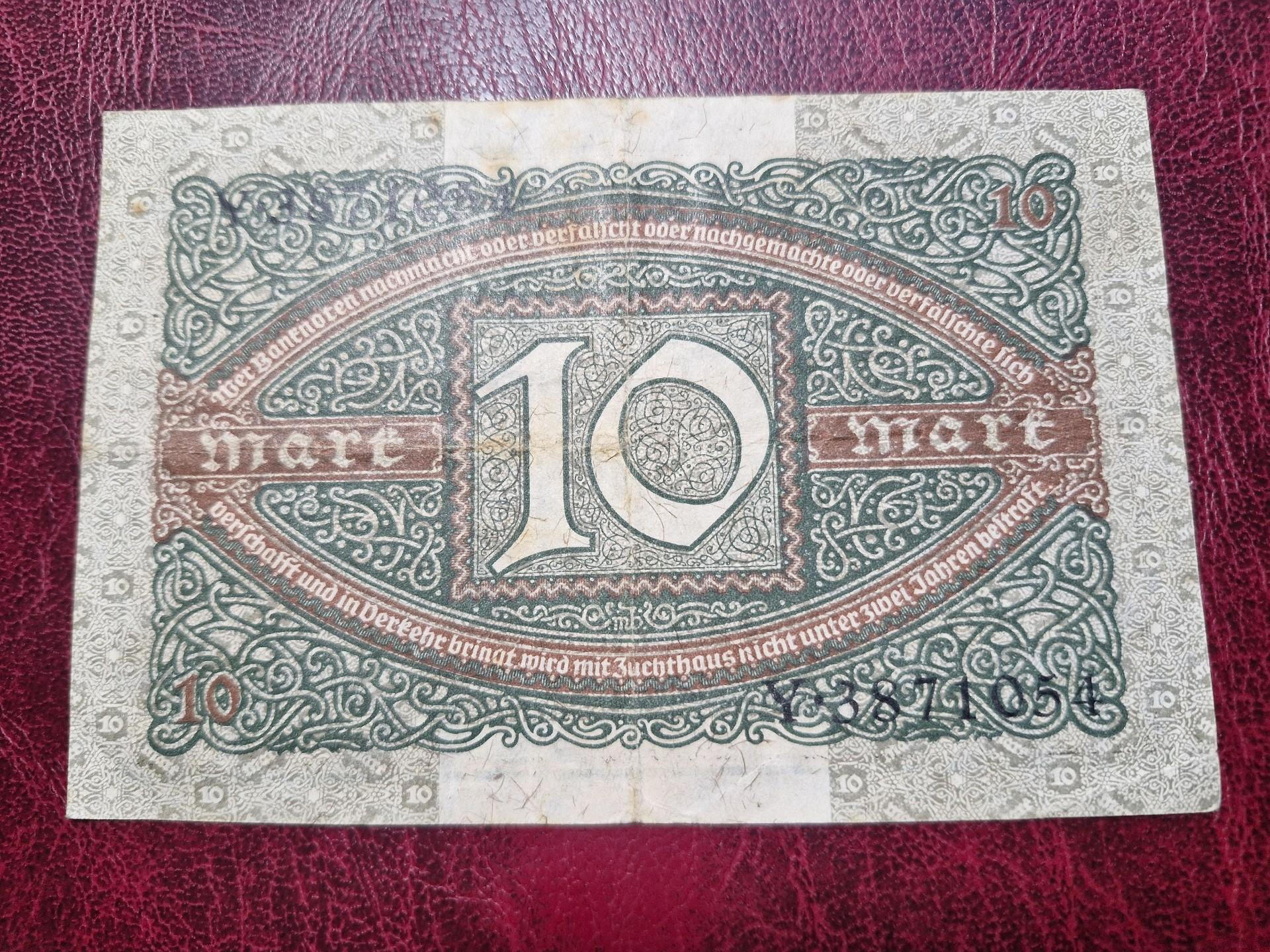 10 Mark 1920.02.06 Vokietija P-67a.1