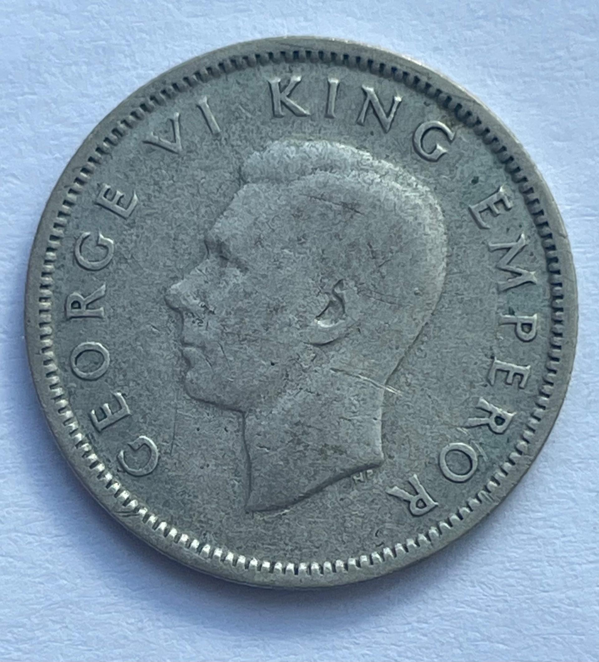 Naujoji Zelandija 6 p 1943 sidabras