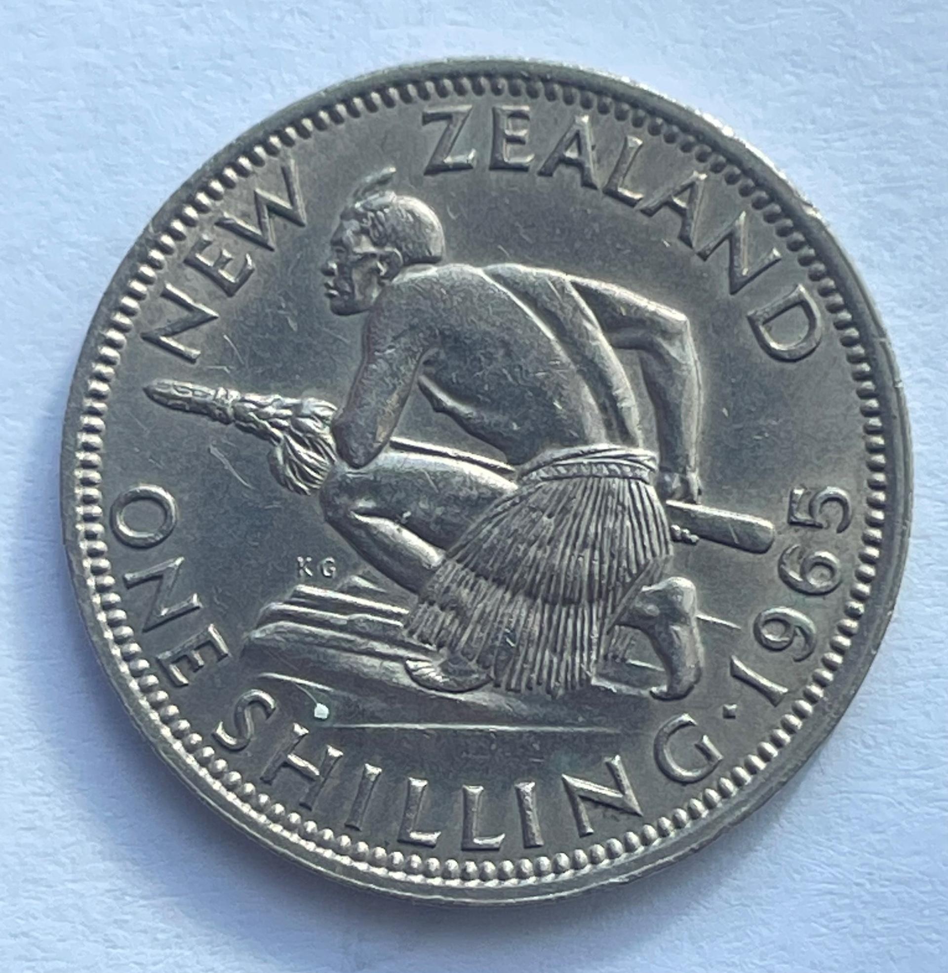 Naujoji Zelandija 1 šilingas 1965