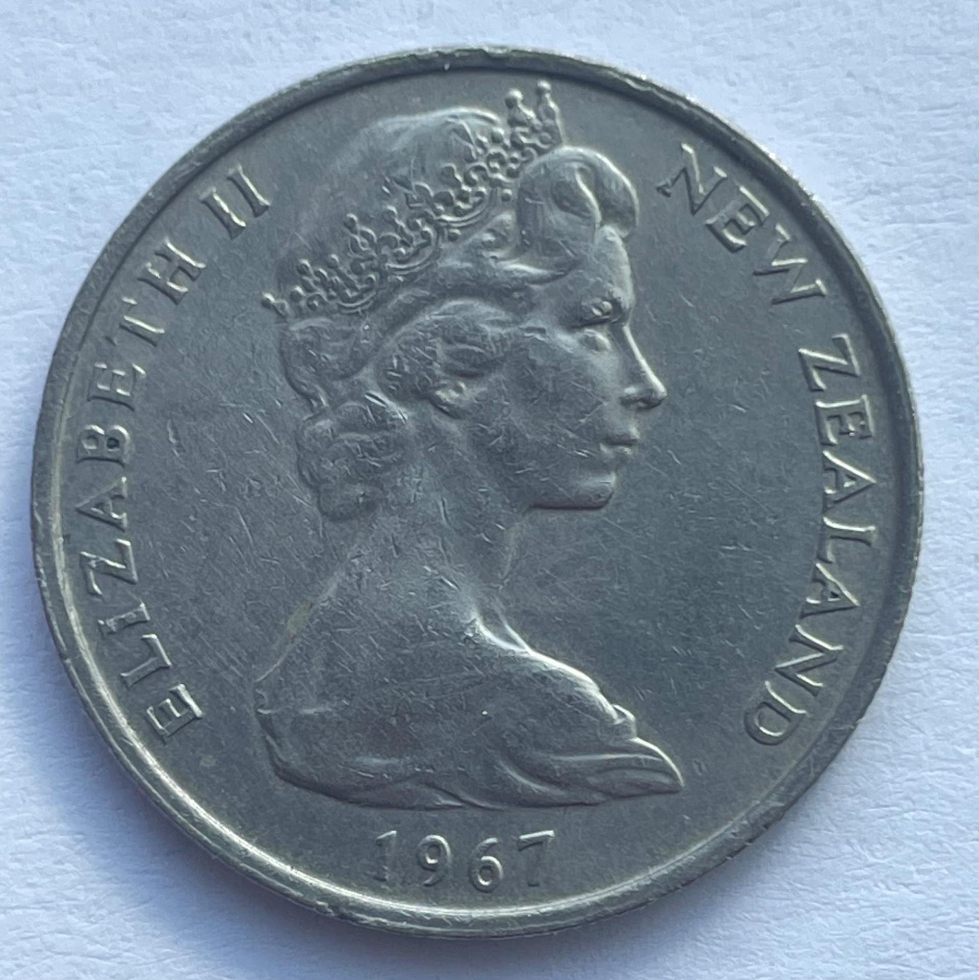 Naujoji Zelandija 1 šilingas 1967